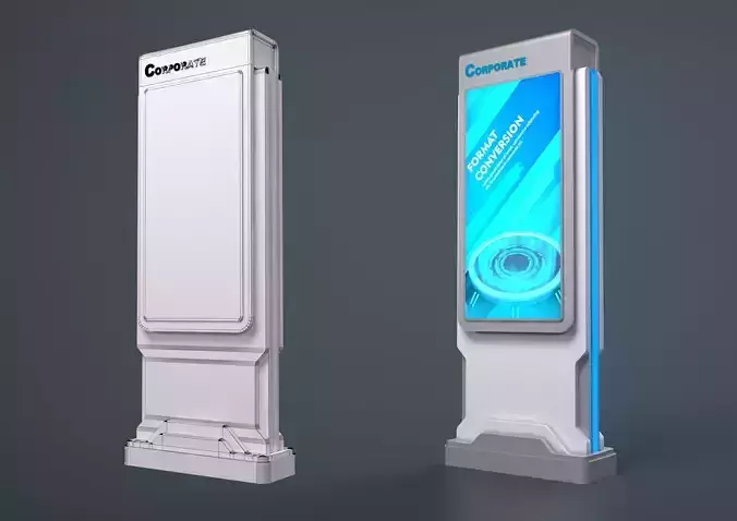 PROMOTIONAL SIGNAGE 3D MODEL