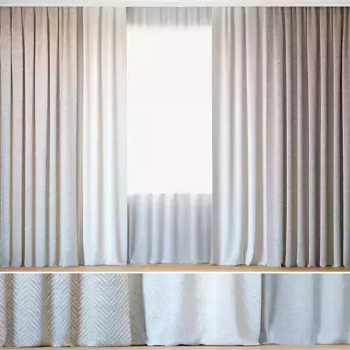 Curtains 44 Curtains with Tulle Rebbio Grande