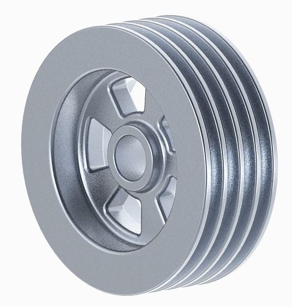 V-Belt Pulley 3D print model_3