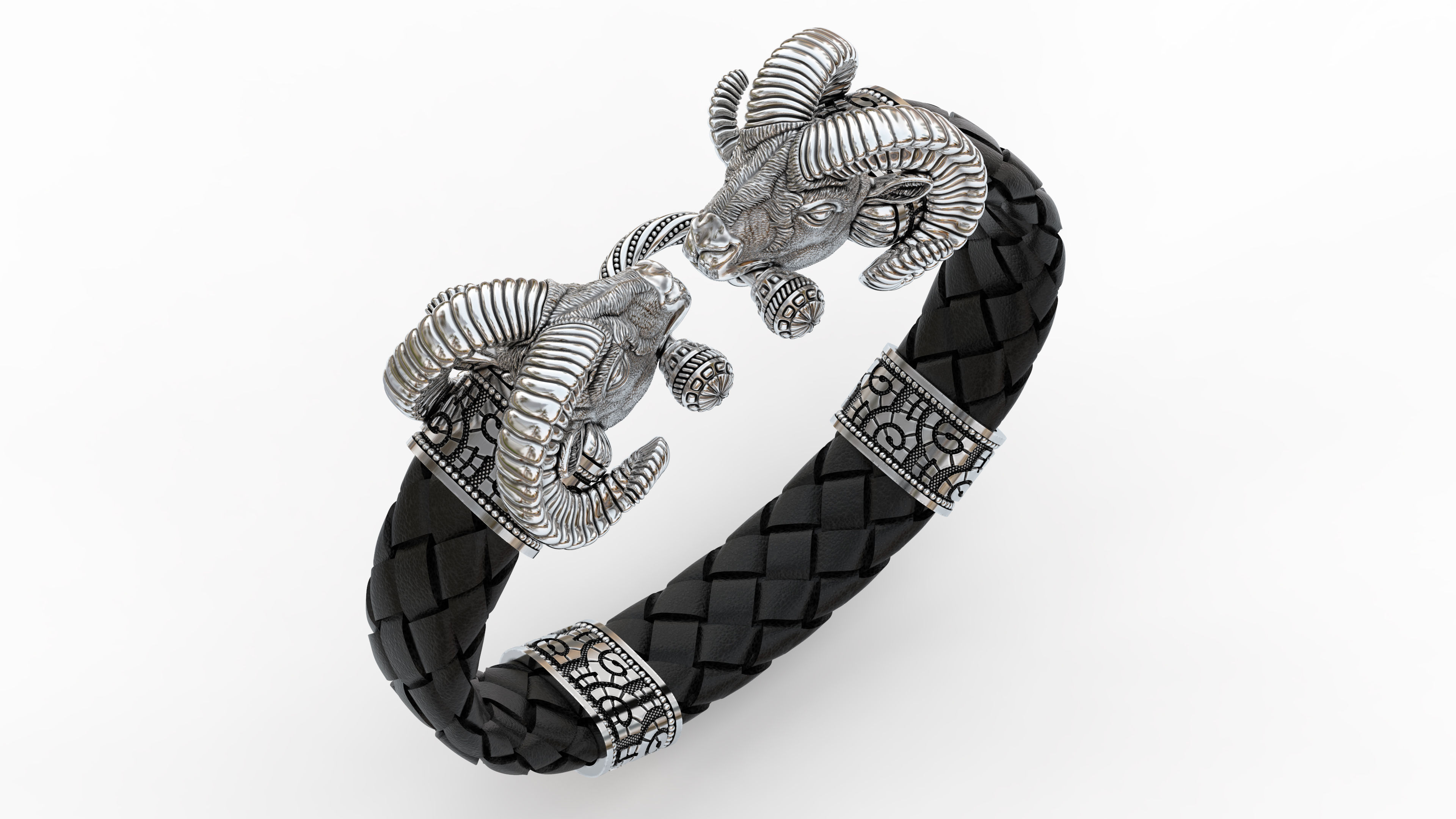 3D model bracelet Ram 3D print model_2