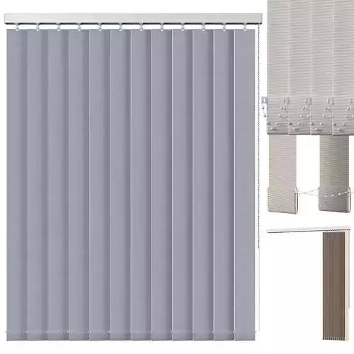 Vertical Blind 01 Sevilla Blackout 3D model