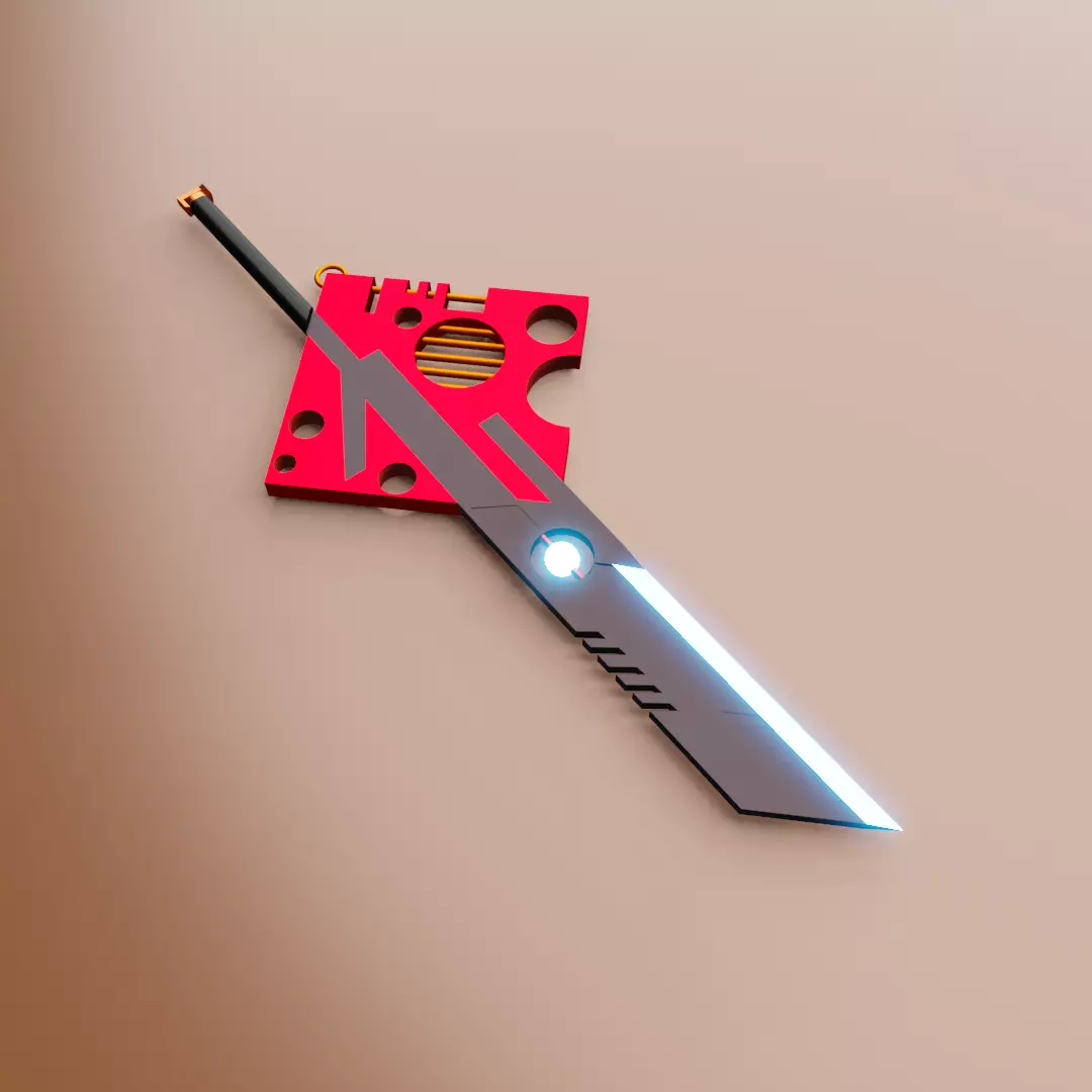 sward locket 3D print model