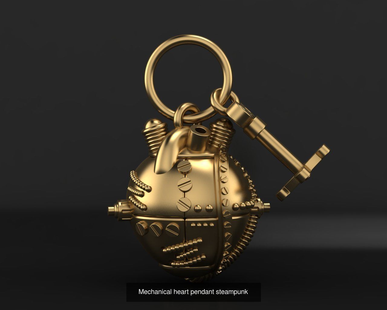 All model crown pendant with diamonds 3D Model Collection_130