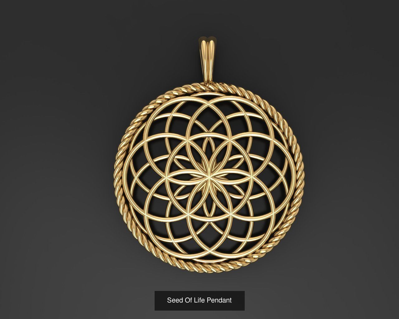 All model crown pendant with diamonds 3D Model Collection_60