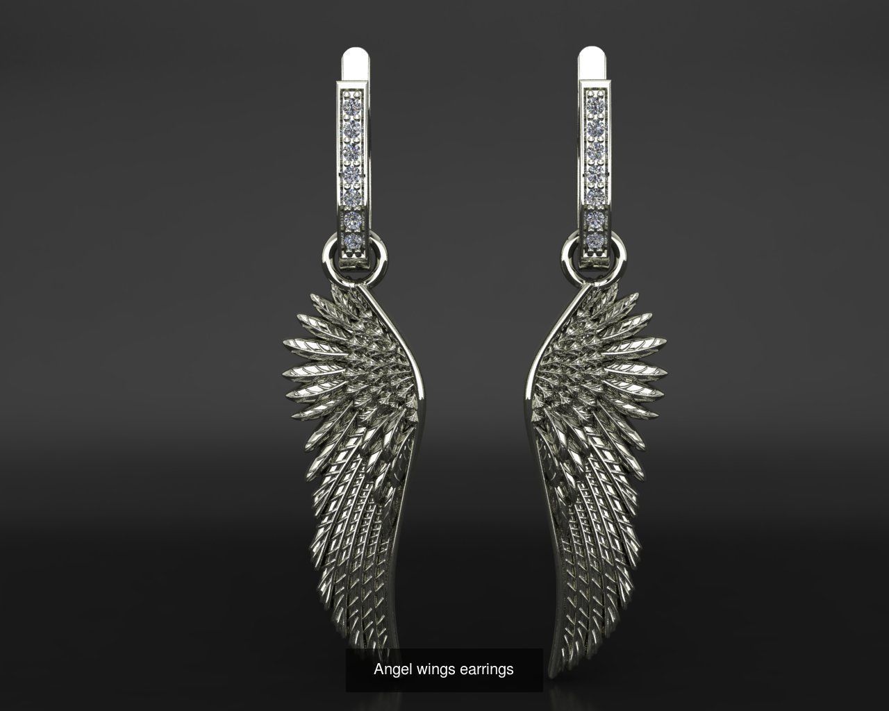 All model crown pendant with diamonds 3D Model Collection_73