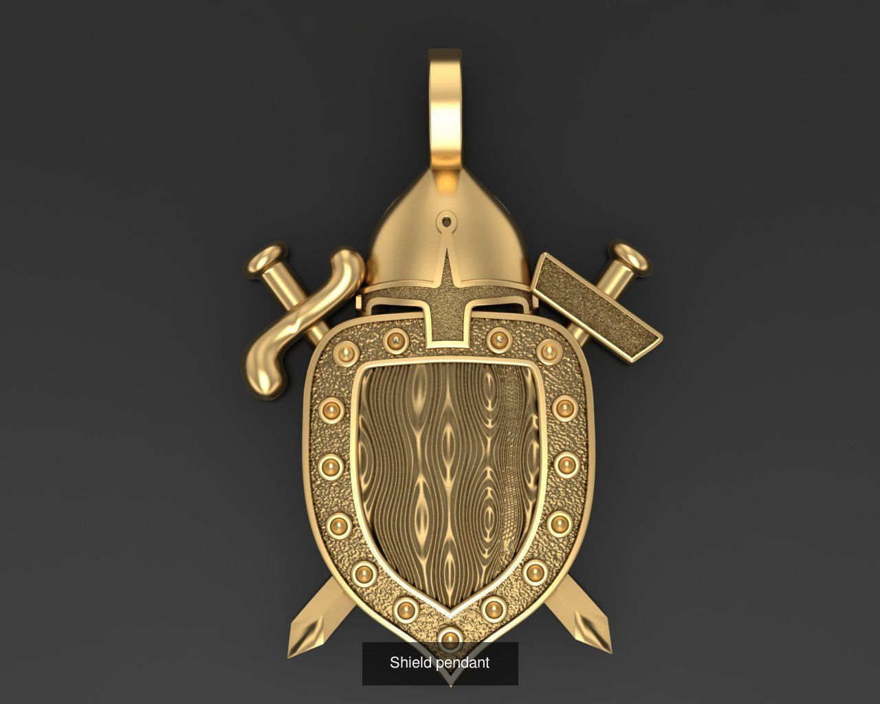 All model crown pendant with diamonds 3D Model Collection_141