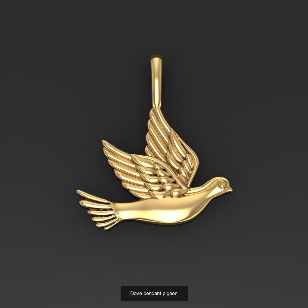 All model crown pendant with diamonds 3D Model Collection_31