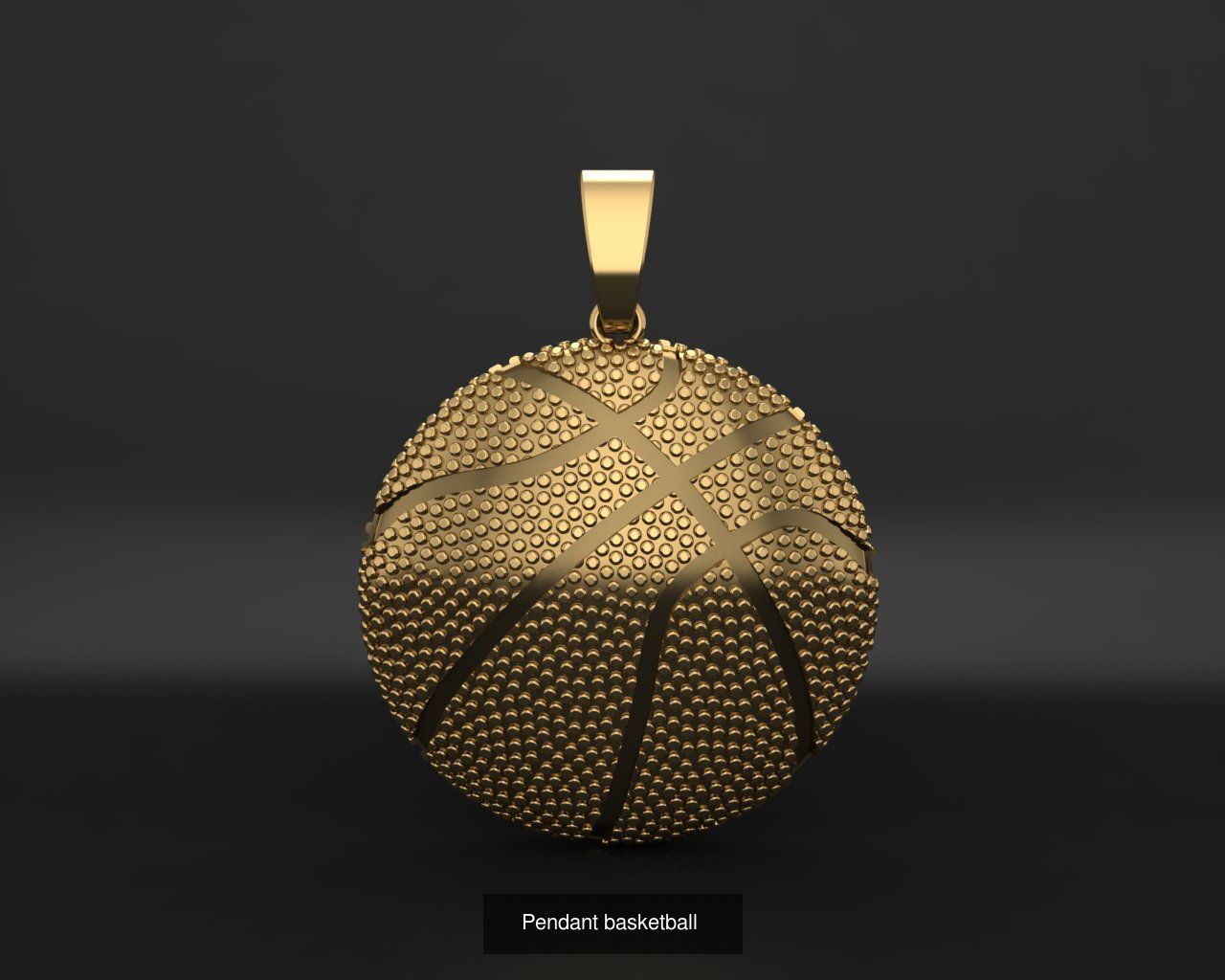 All model crown pendant with diamonds 3D Model Collection_106