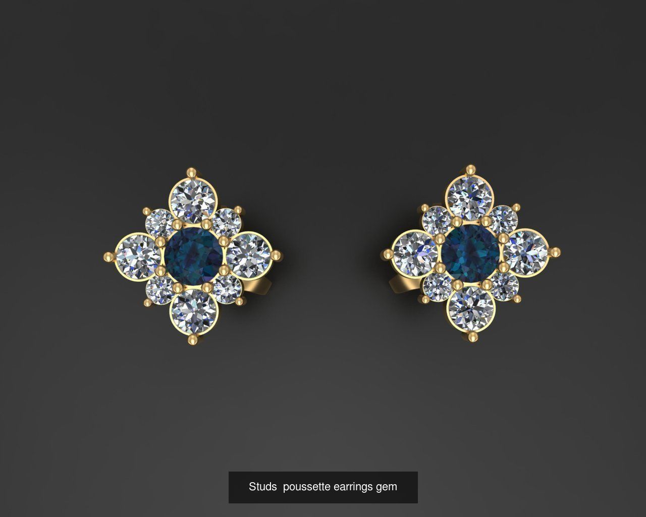 All model crown pendant with diamonds 3D Model Collection_91