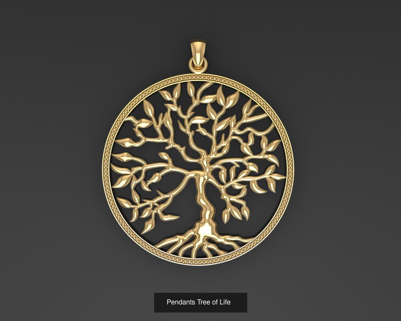 All model crown pendant with diamonds 3D Model Collection_28