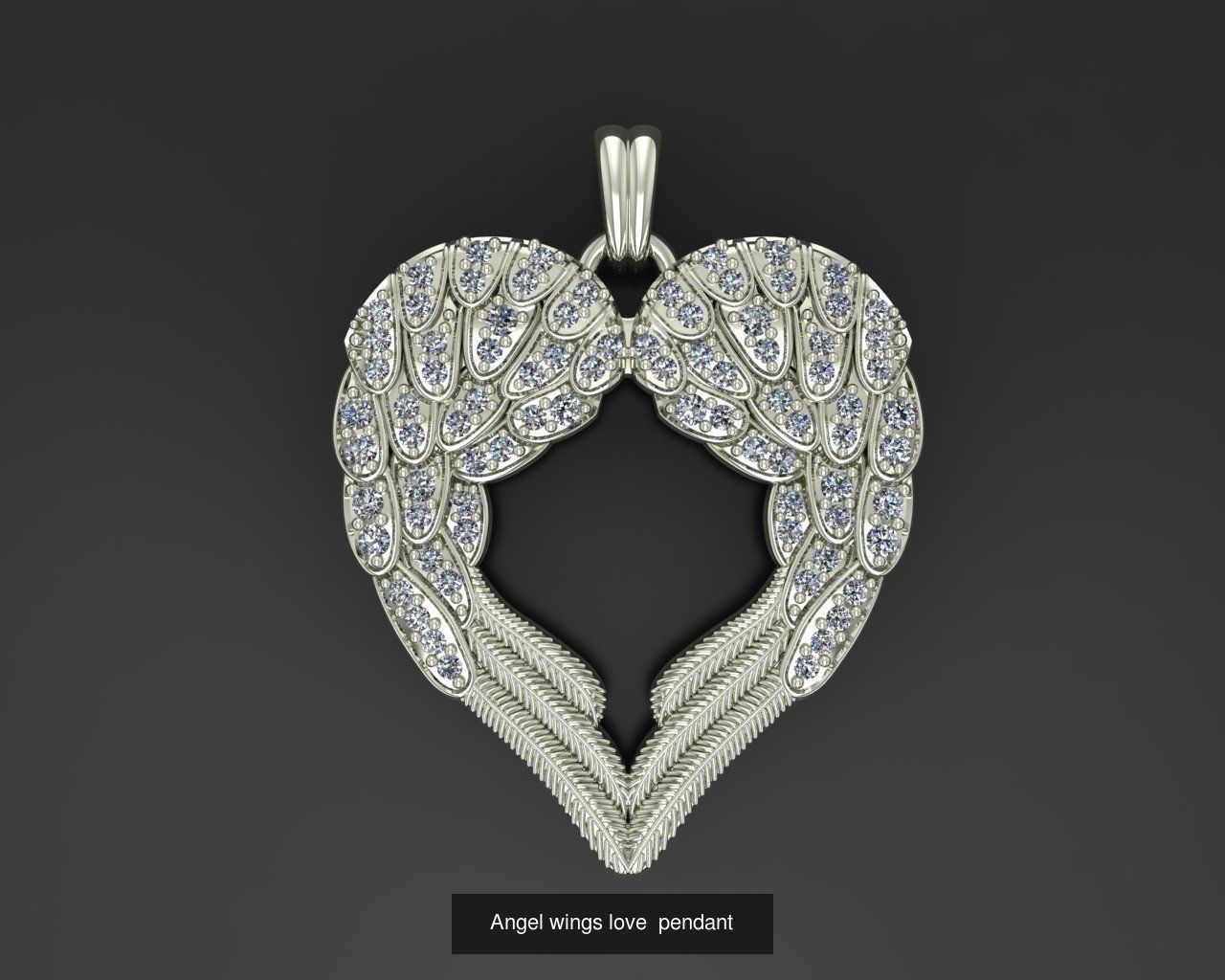 All model crown pendant with diamonds 3D Model Collection_82