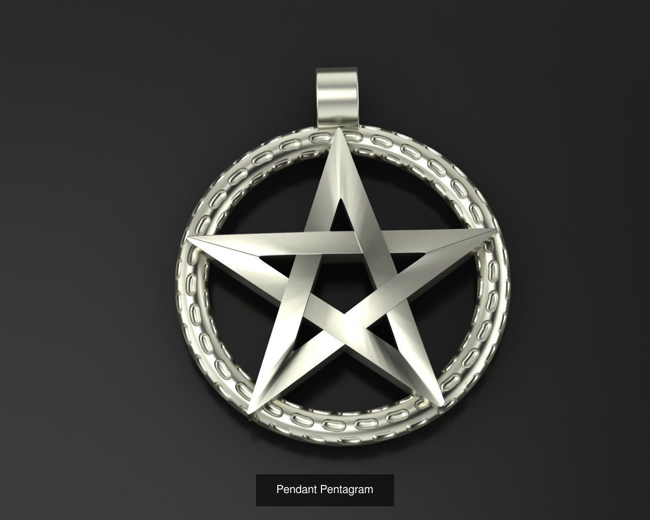 All model crown pendant with diamonds 3D Model Collection_68