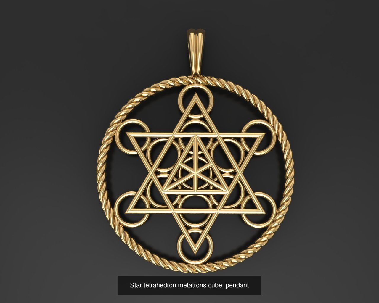 All model crown pendant with diamonds 3D Model Collection_63