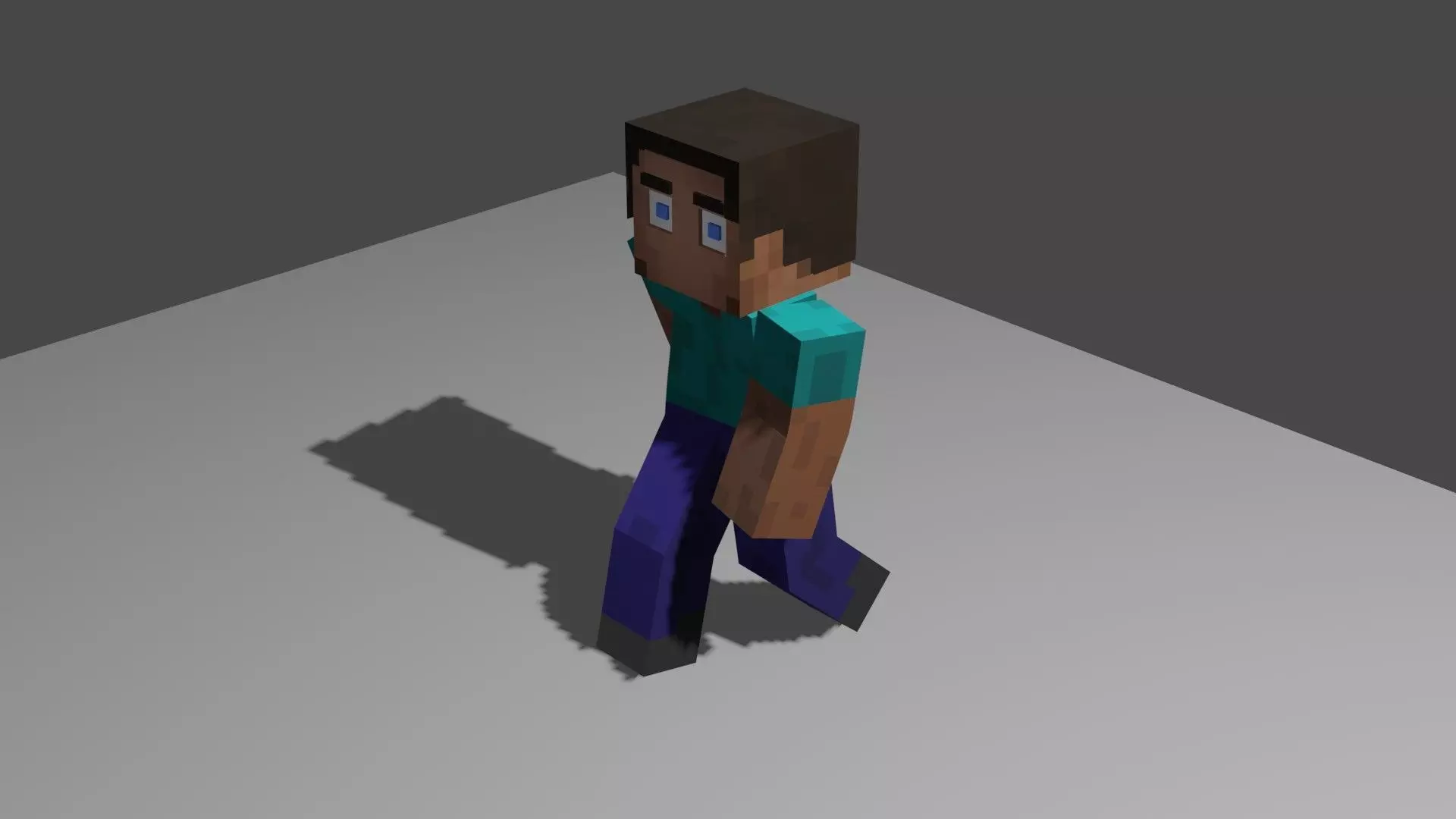 WALK CYCLE MINECRAFT CARECTER 3D model