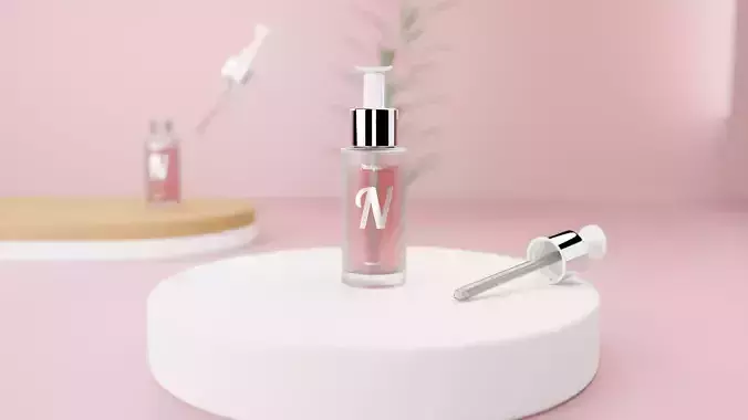 Cosmetic opaque ampoule