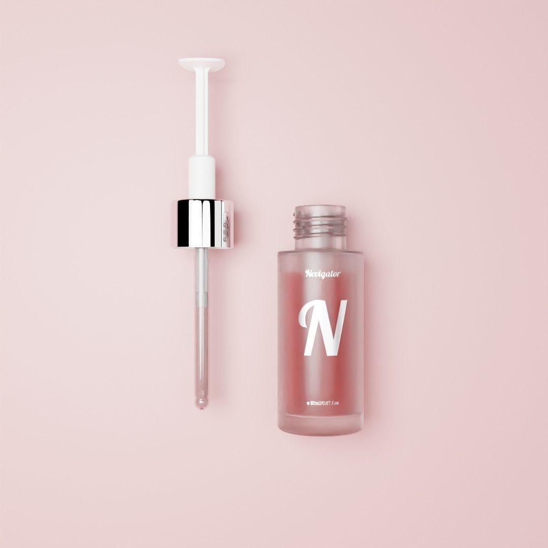 Cosmetic opaque ampoule Low-poly 3D model_5