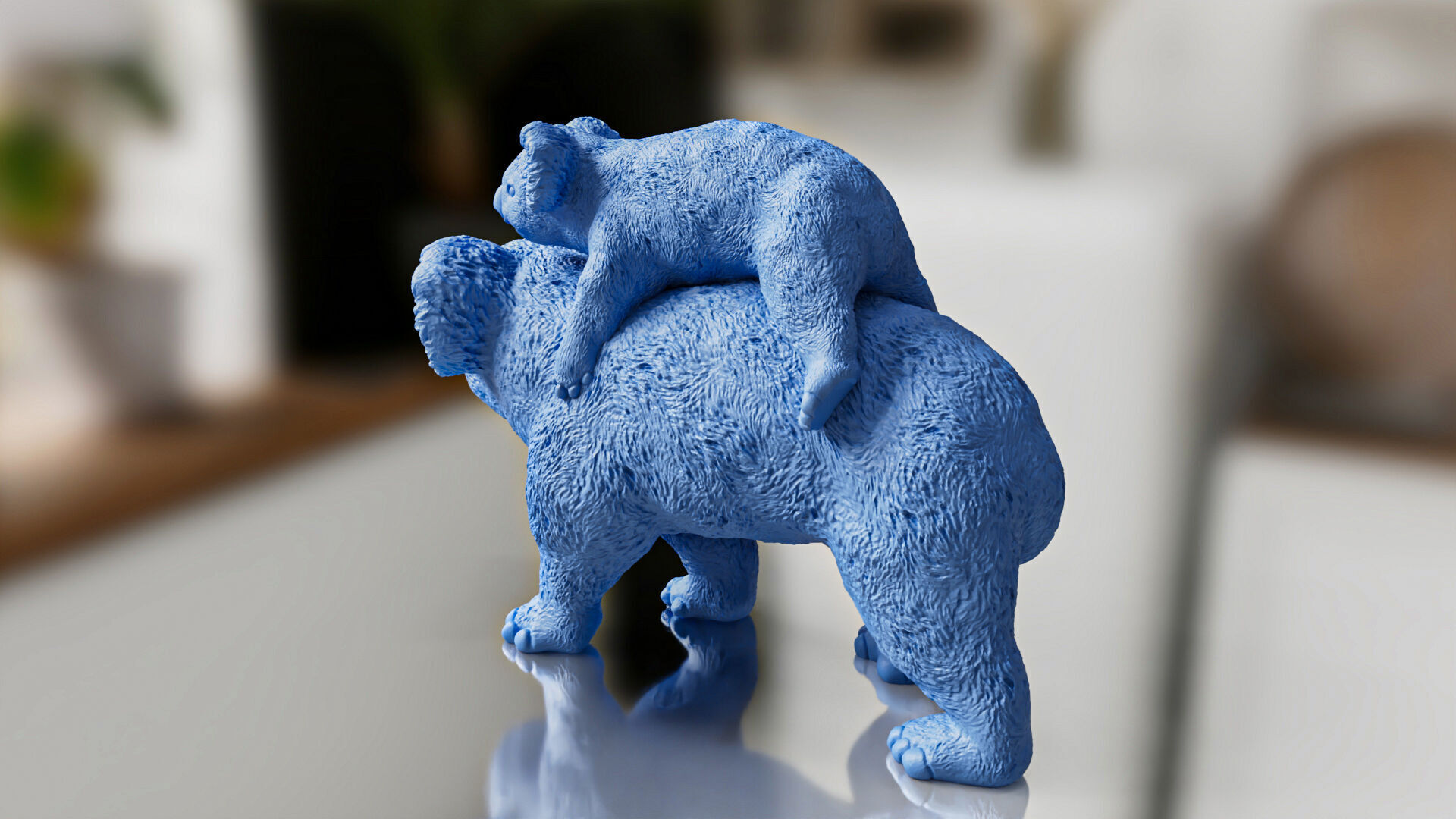 Realistic Koala Mother And Baby Toy 3D print model_4