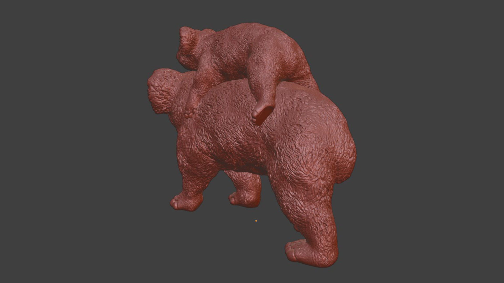 Realistic Koala Mother And Baby Toy 3D print model_9