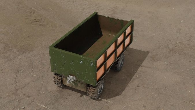 Container truck 3D model Low-poly 3D model