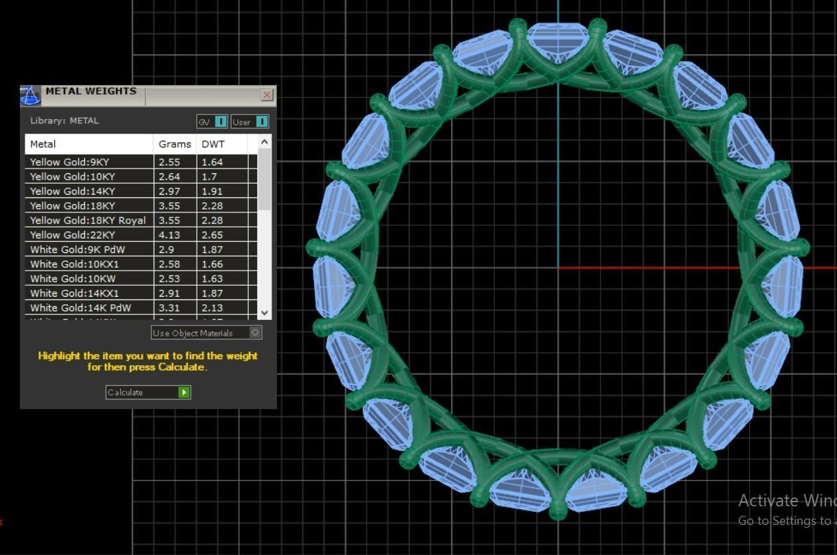Diamond Eternity Ring 3d model 3D print model_4