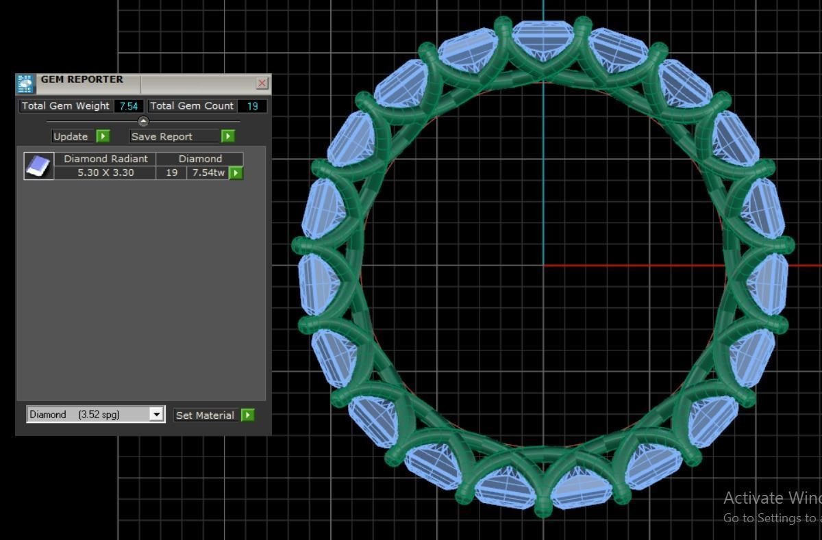 Diamond Eternity Ring 3d model 3D print model_3