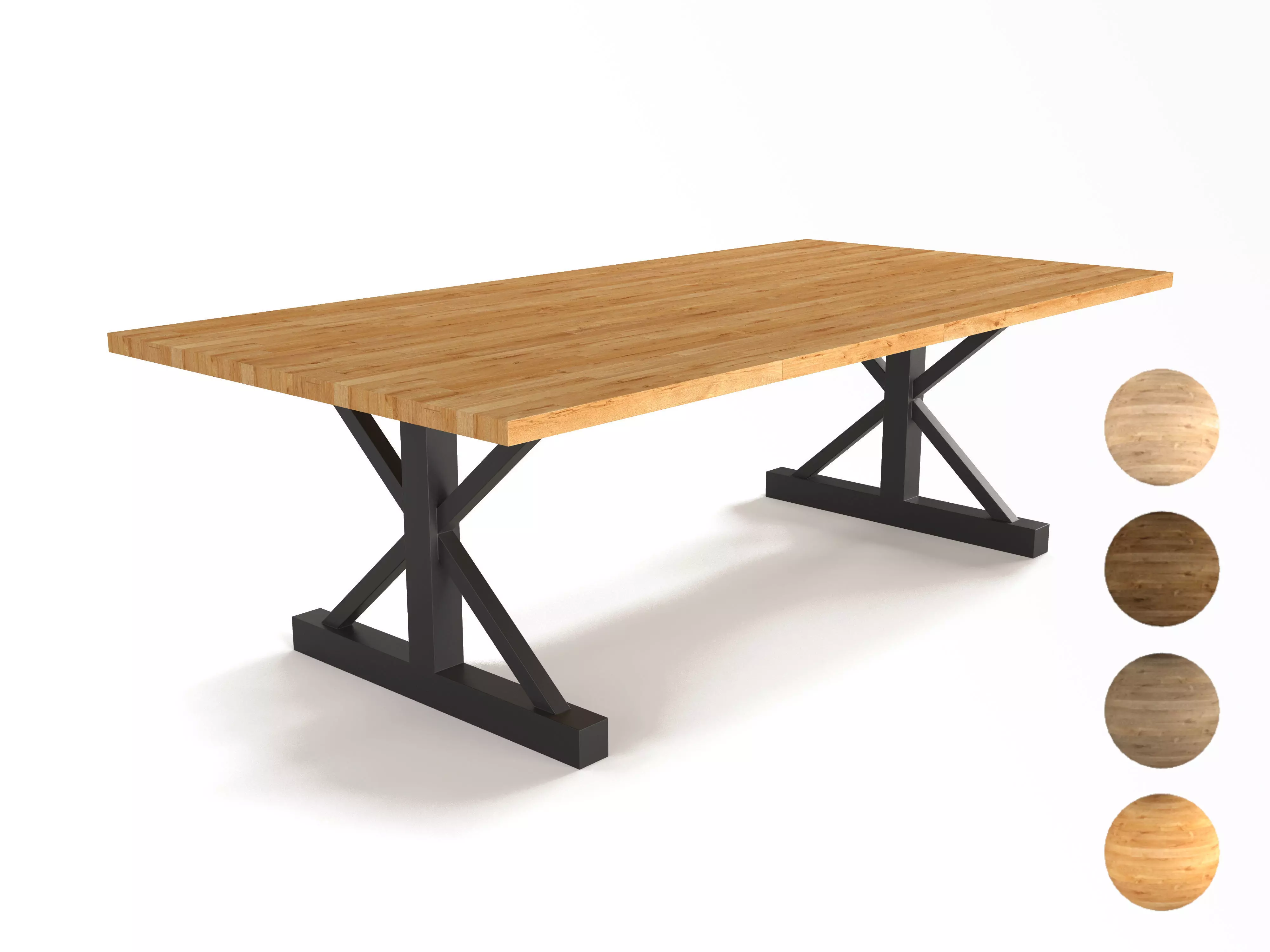 outdoor loft table interior FOUR COLORS 3D model