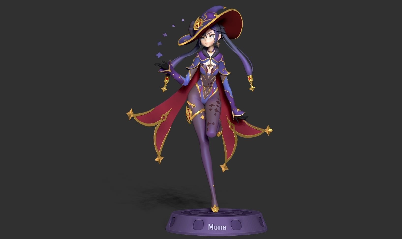 Mona Megistus - Genshin Impact Fanart 3D print model_7