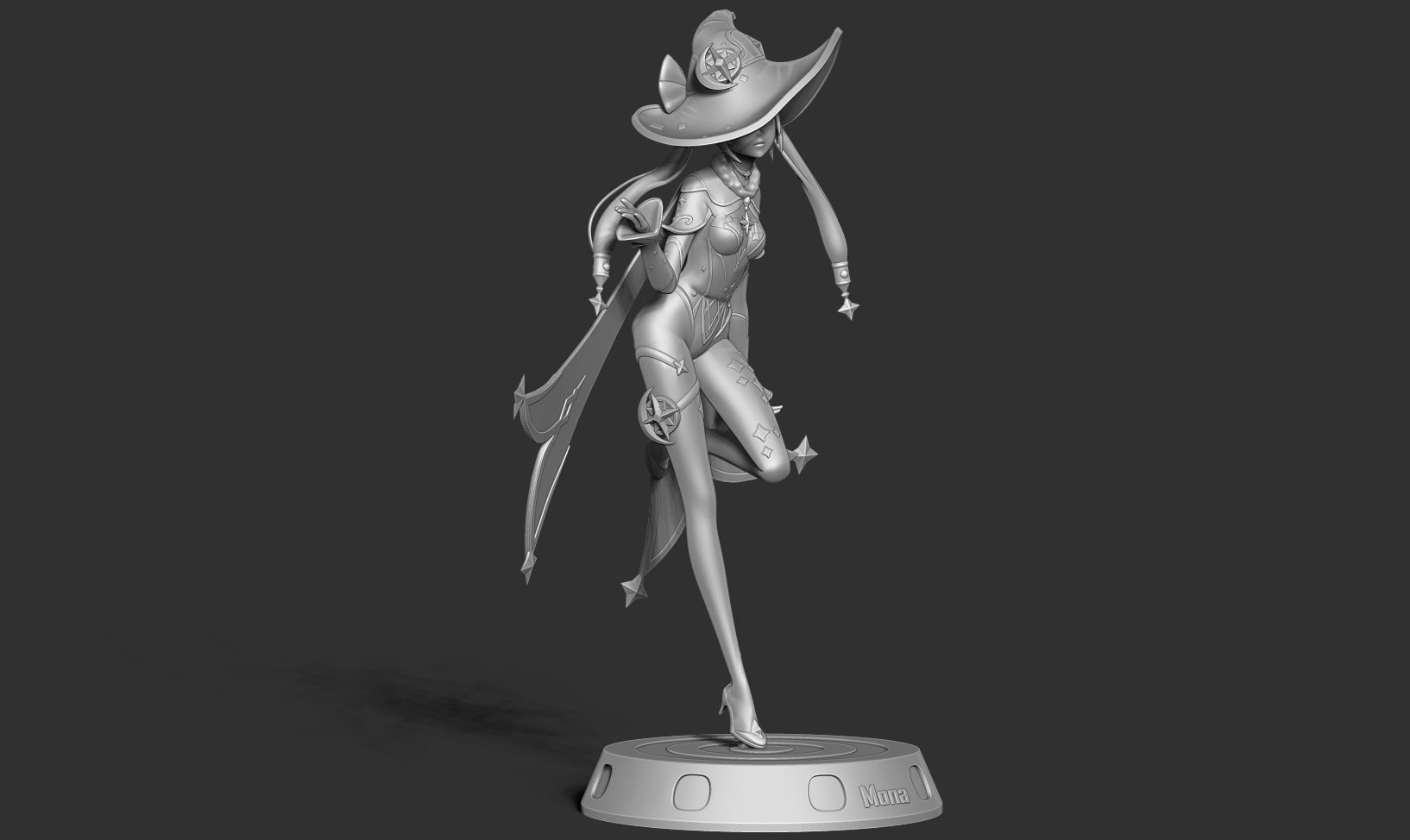 Mona Megistus - Genshin Impact Fanart 3D print model_13