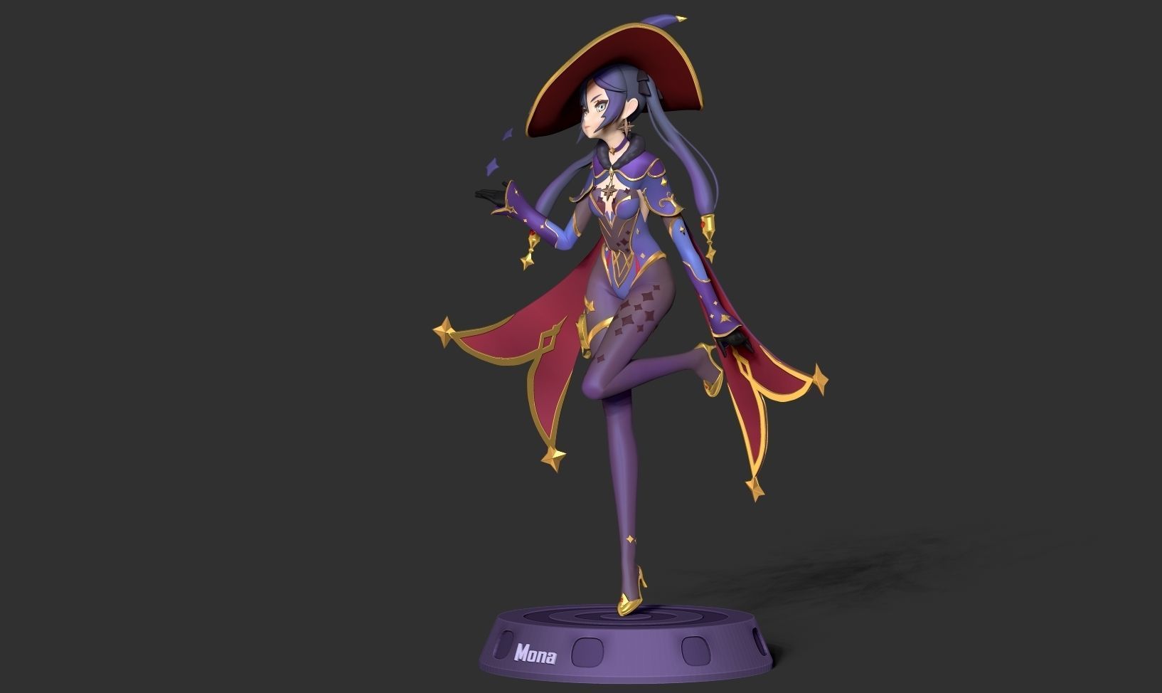 Mona Megistus - Genshin Impact Fanart 3D print model_10