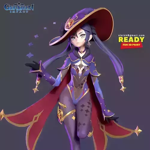 Mona Megistus - Genshin Impact Fanart 3D print model