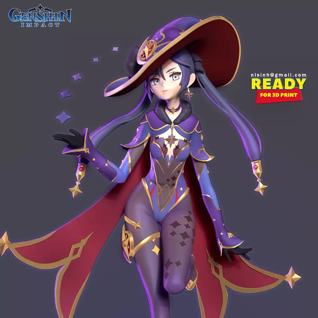 Mona Megistus - Genshin Impact Fanart 3D print model_0