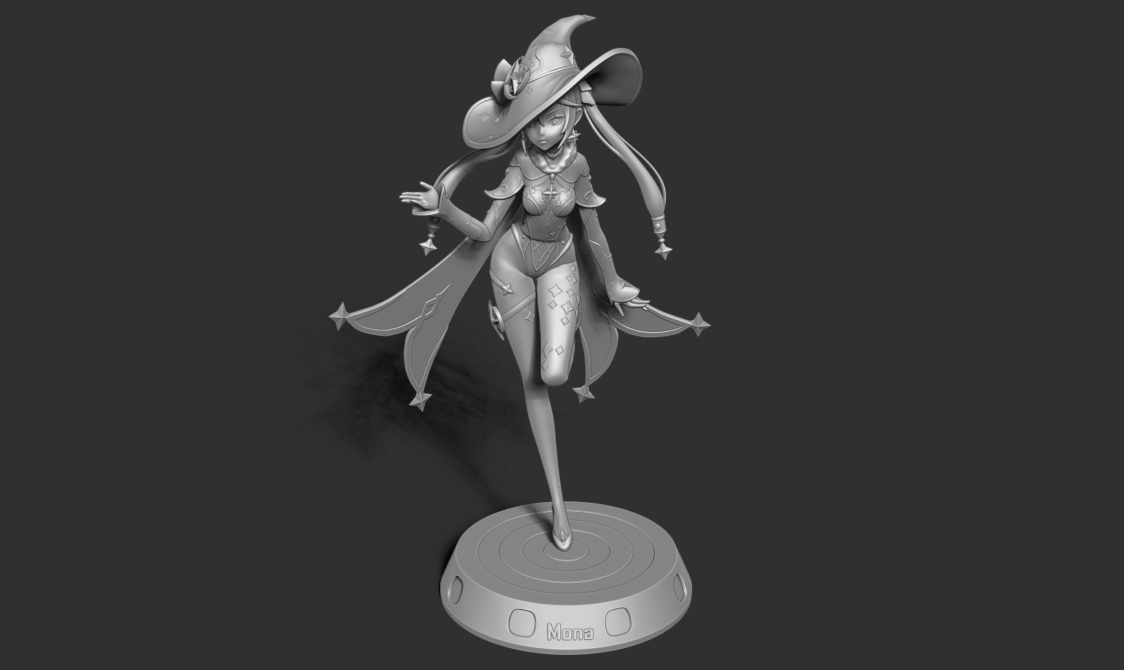 Mona Megistus - Genshin Impact Fanart 3D print model_15