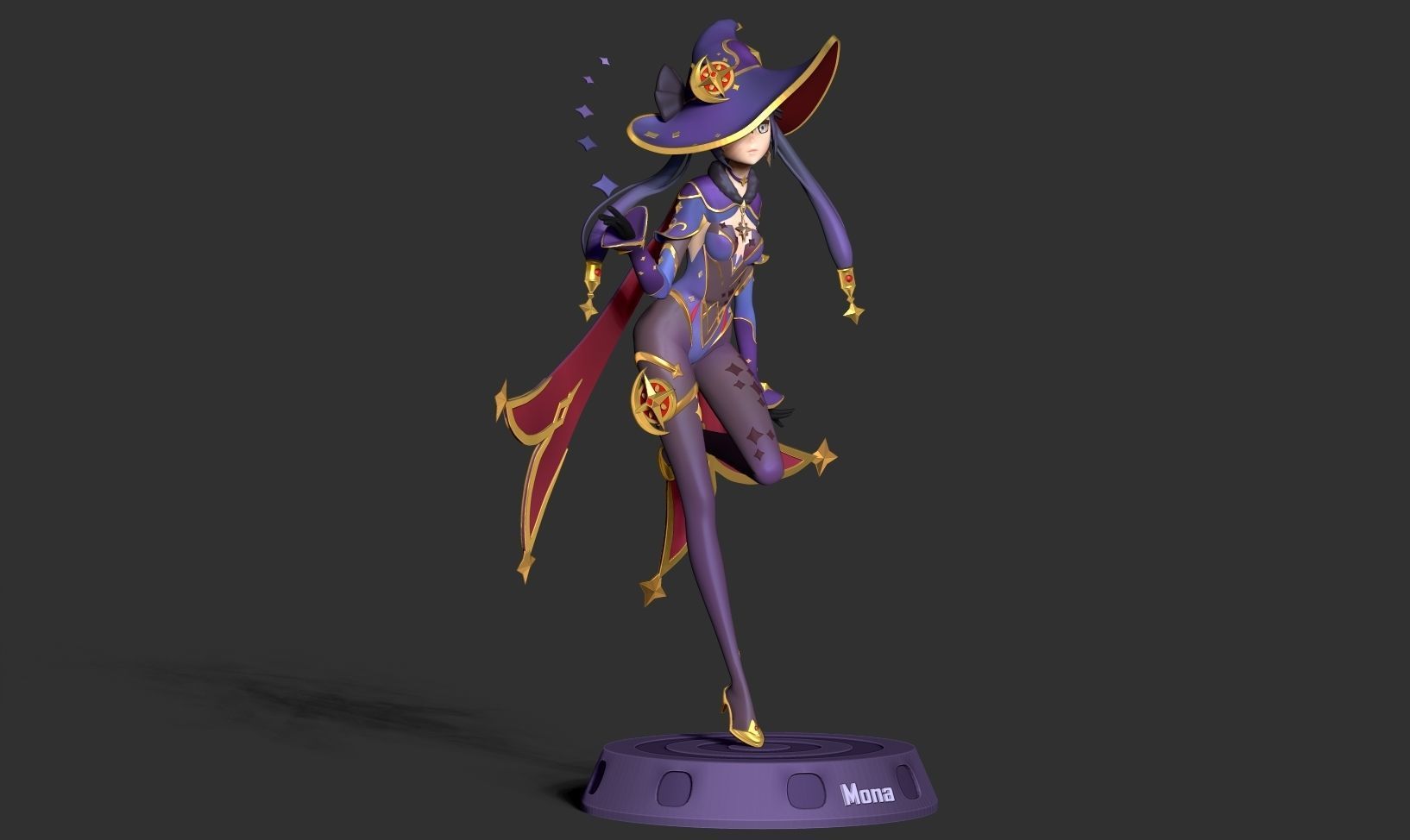 Mona Megistus - Genshin Impact Fanart 3D print model_12