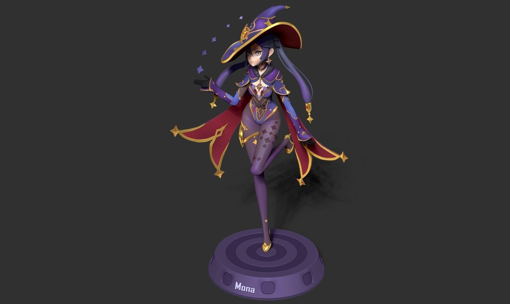 Mona Megistus - Genshin Impact Fanart 3D print model_16