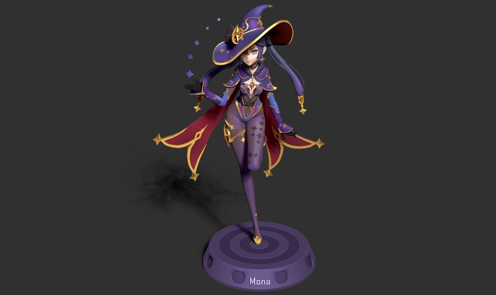 Mona Megistus - Genshin Impact Fanart 3D print model_14