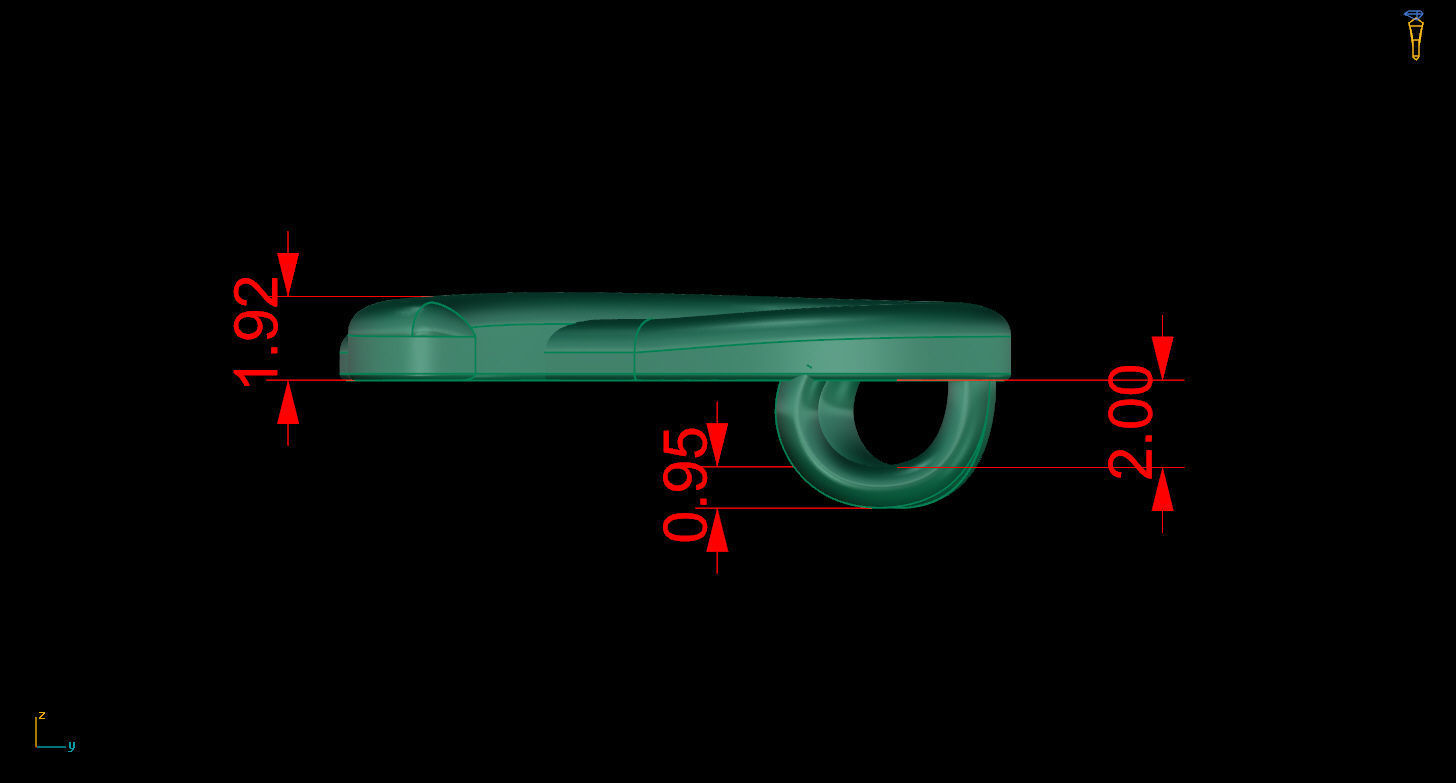 Initial pendant  I 3D print model_9