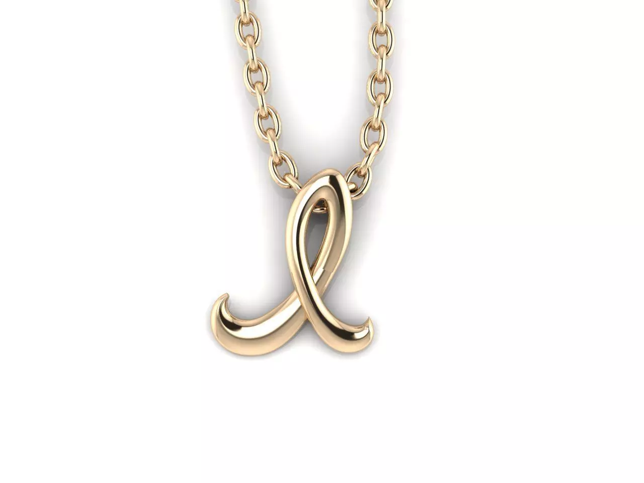 Initial pendant  I 3D print model_0