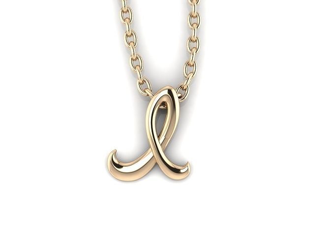 Initial pendant  I 3D print model