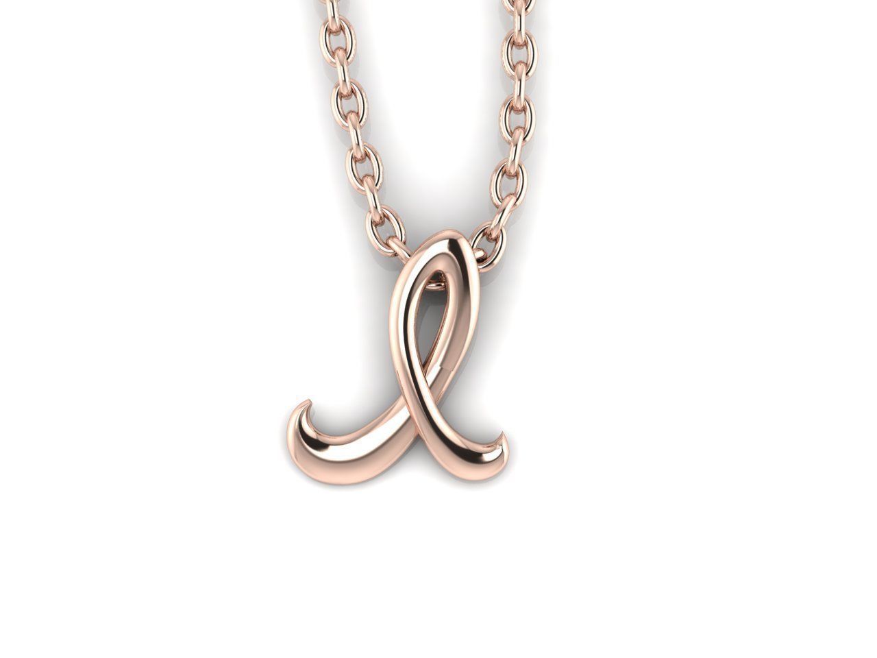 Initial pendant  I 3D print model_2