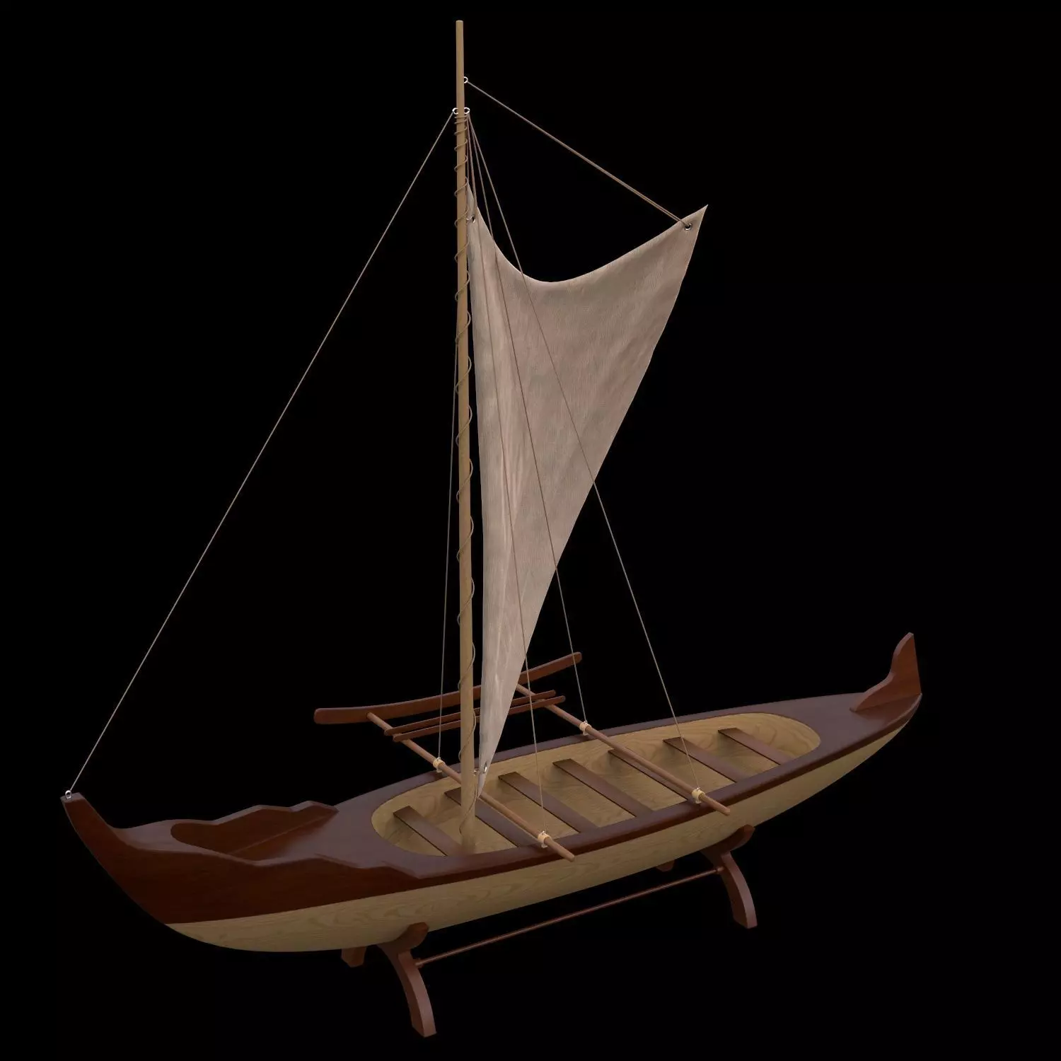 Decorative Sailing Boat 3D model