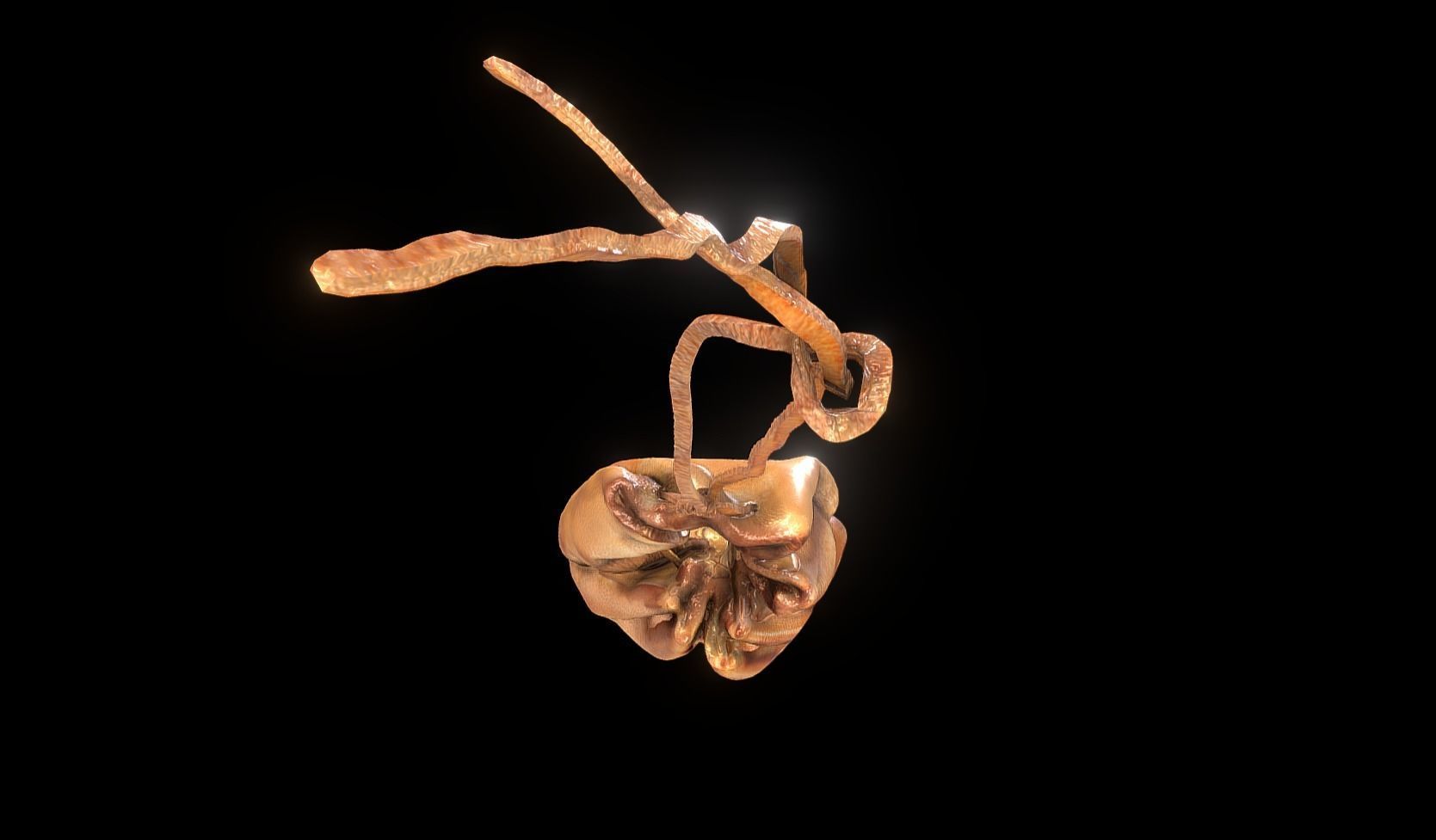 Midieval Wallet 3D scan Low-poly 3D model_15