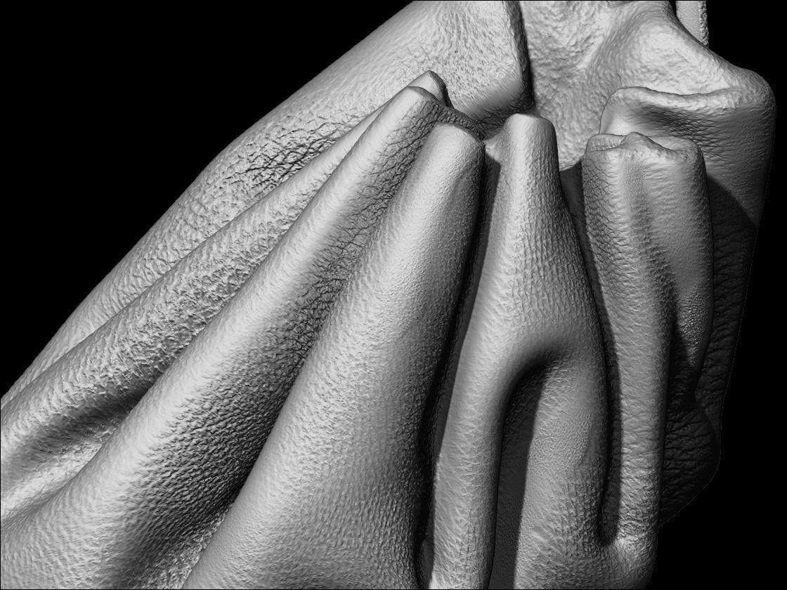 Midieval Wallet 3D scan Low-poly 3D model_10