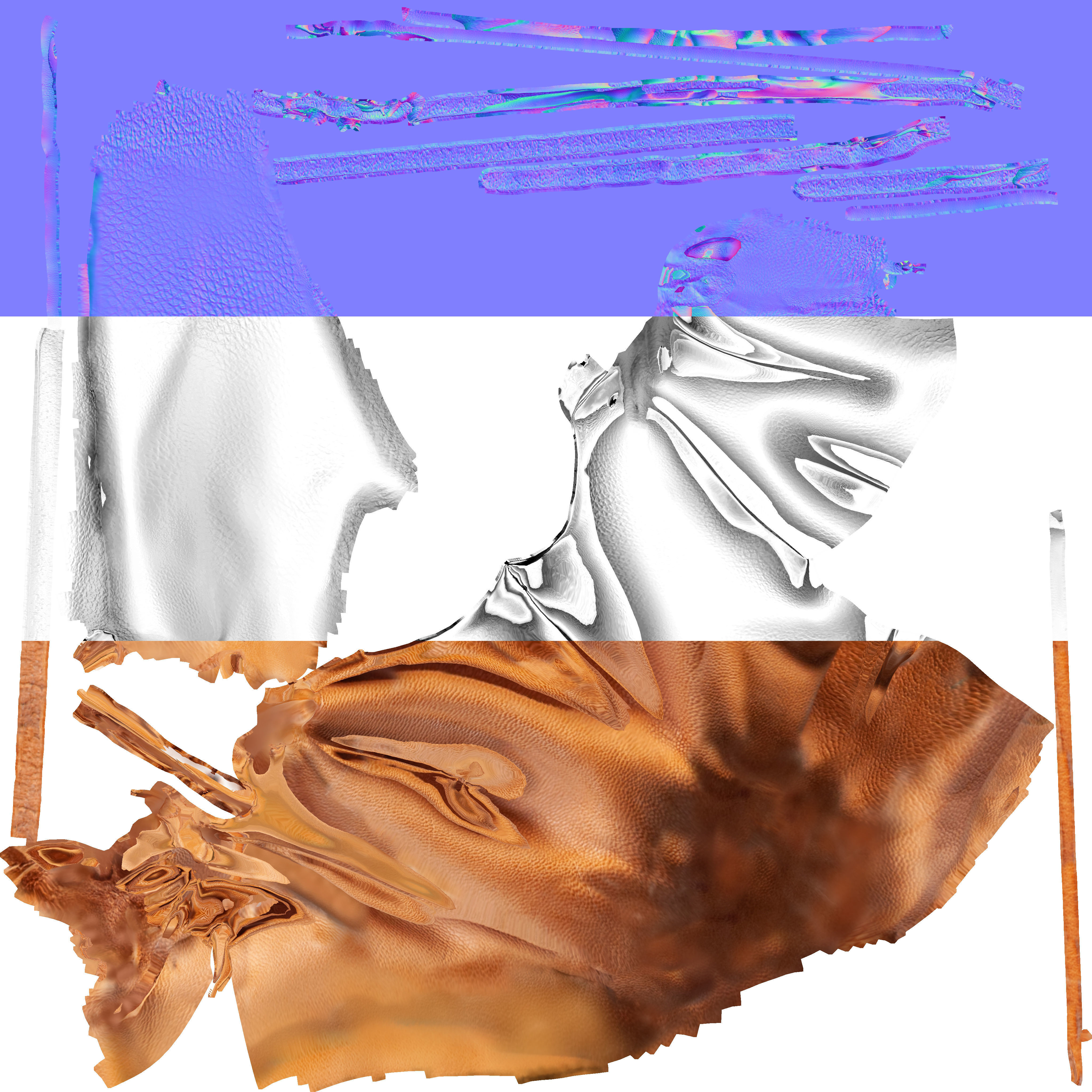 Midieval Wallet 3D scan Low-poly 3D model_18