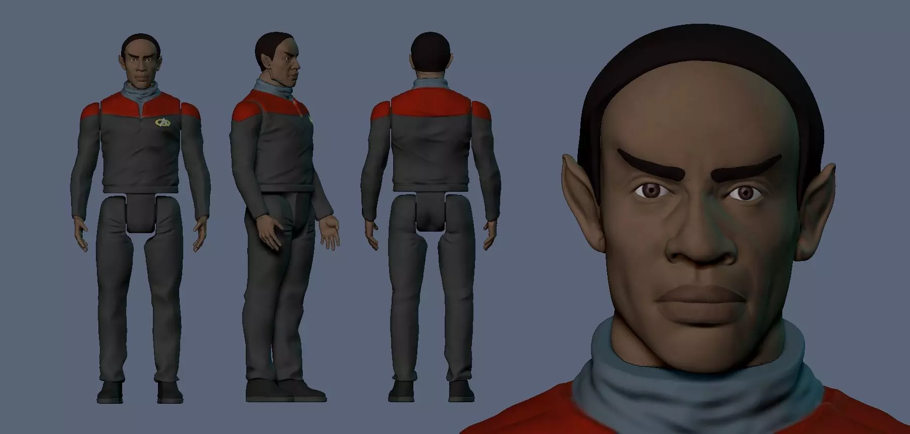 Tuvok Star Trek 3D print model_0