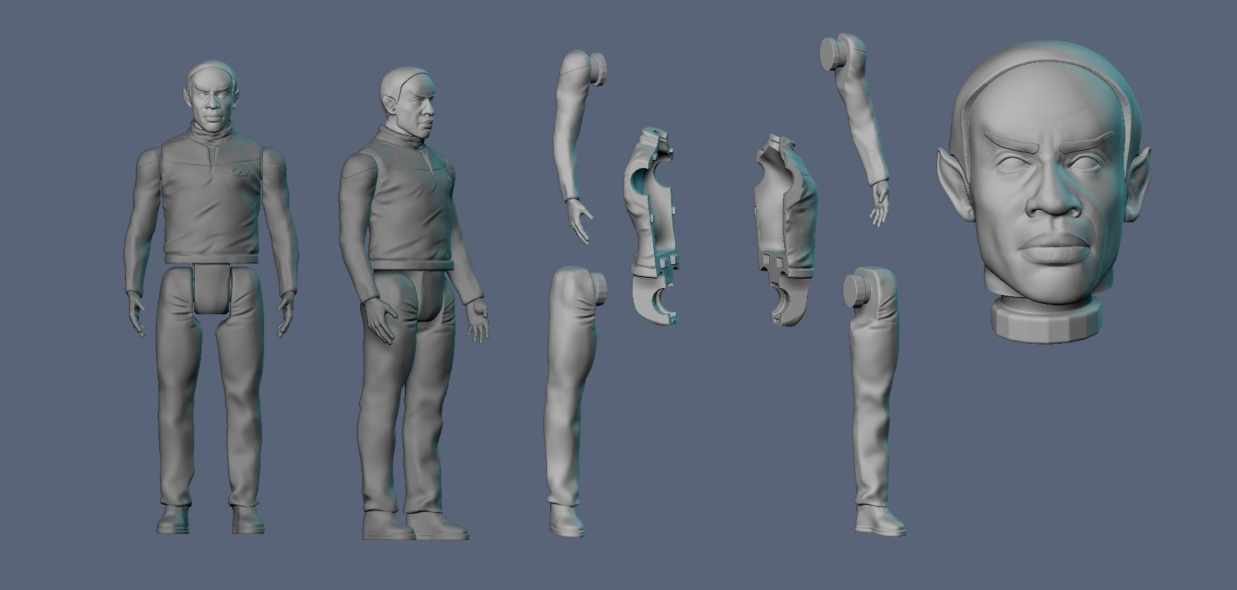 Tuvok Star Trek 3D print model_1