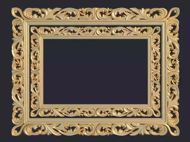 Carved frame mirror rg01