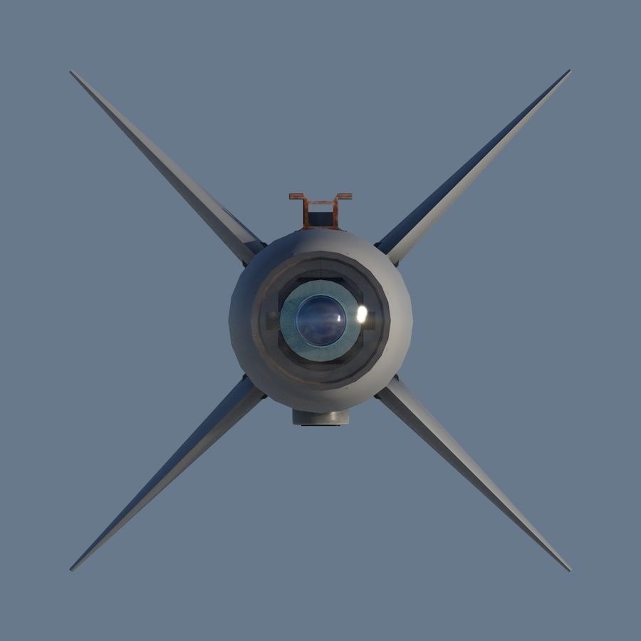 C-701T Air-to-Ground Missile Low-poly 3D model_9