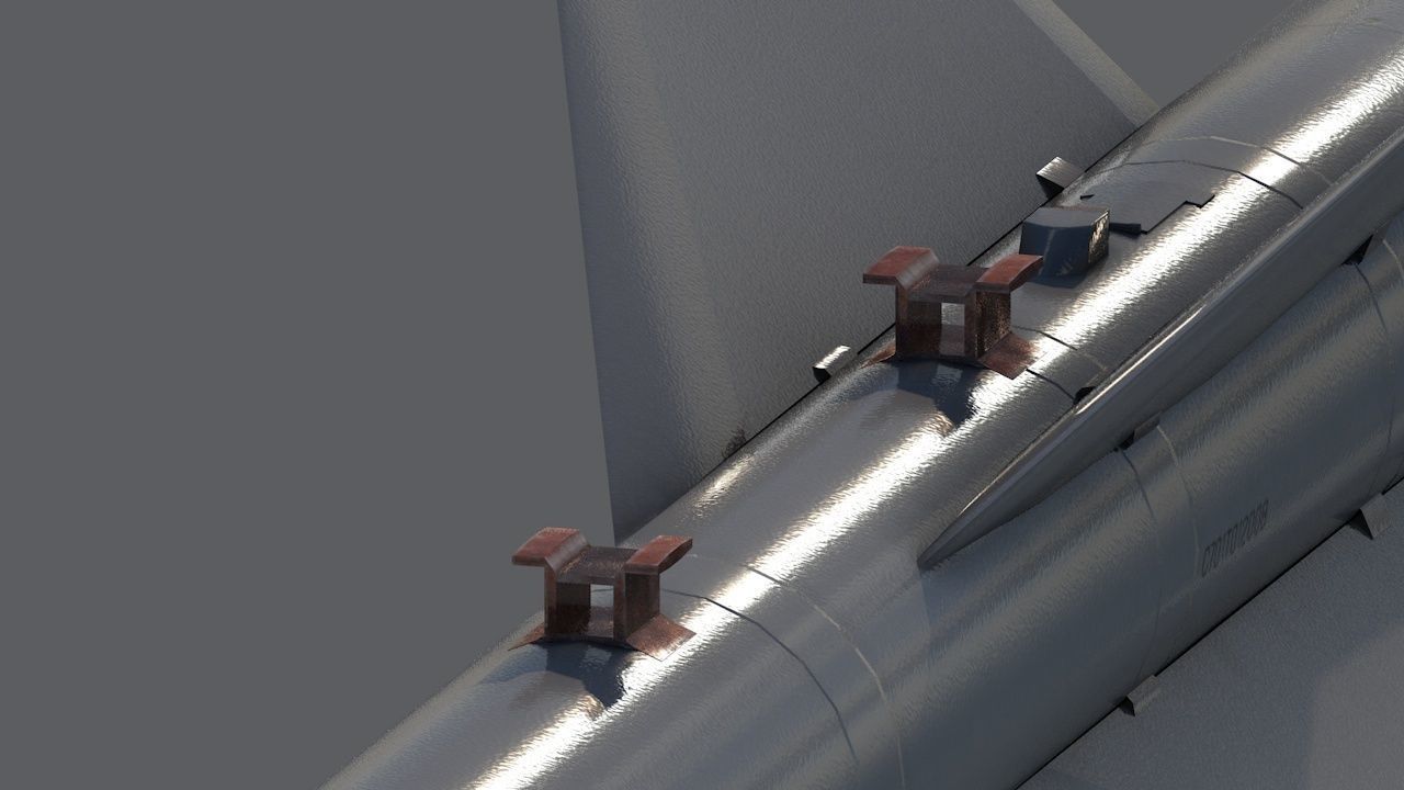 C-701T Air-to-Ground Missile Low-poly 3D model_5