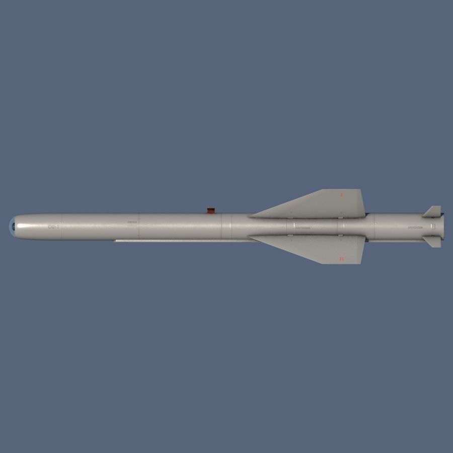 C-701T Air-to-Ground Missile Low-poly 3D model_10
