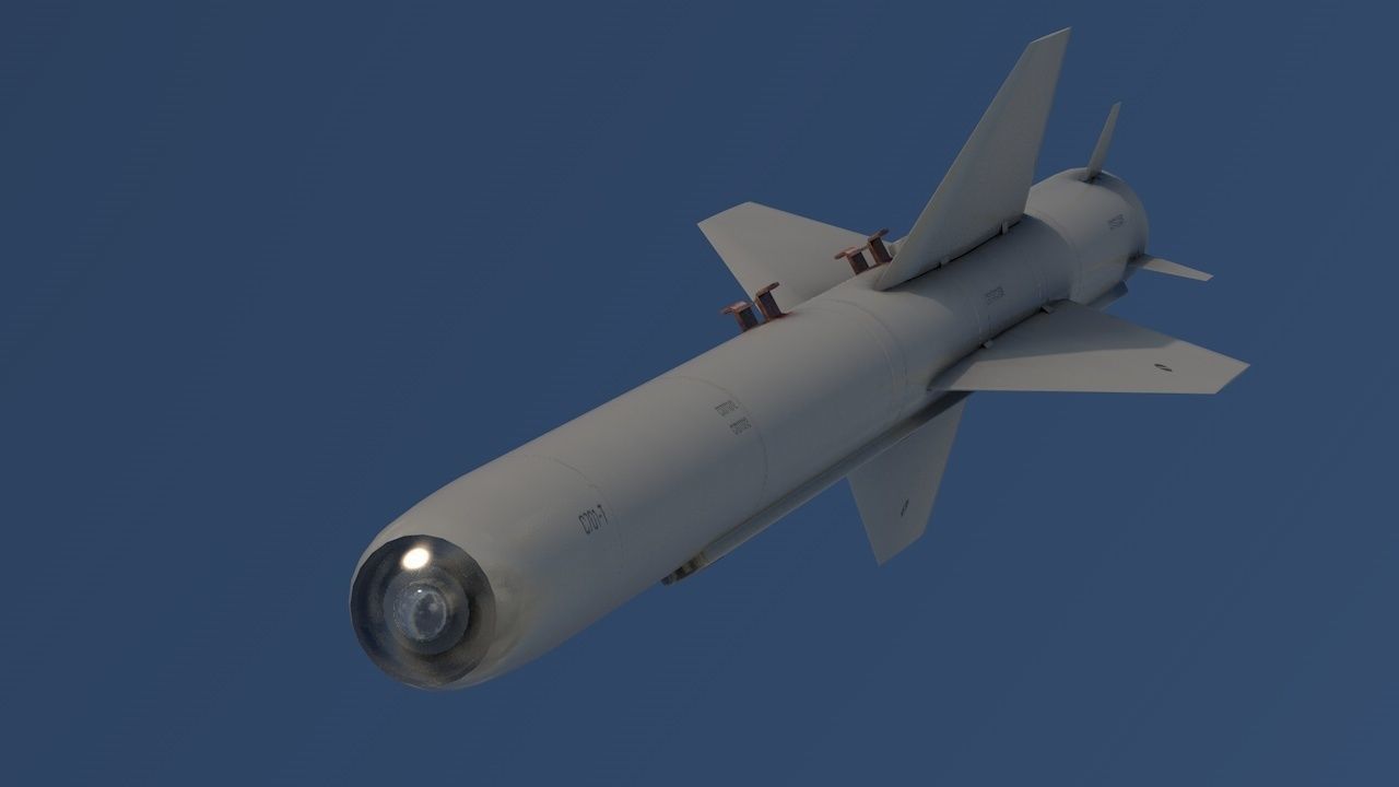 C-701T Air-to-Ground Missile Low-poly 3D model_1